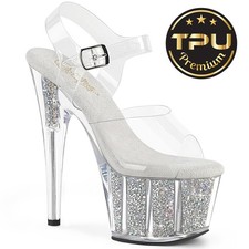 Pleaser 7" plateau strass