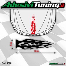 Adesivo Grafica Cofano Fiamme