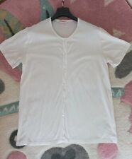 Maglietta da parto , camicia bianca per travaglio, taglia L, mezza manica cotone