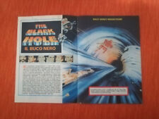 INSERTO CARTACEO ORIGINALE 4 PAGINE FILM PERSONAGGI "THE BLACK HOLE" del 1980