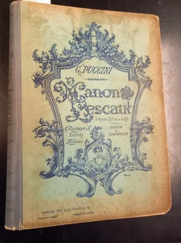 Puccini giacomo manon - giacomo.,