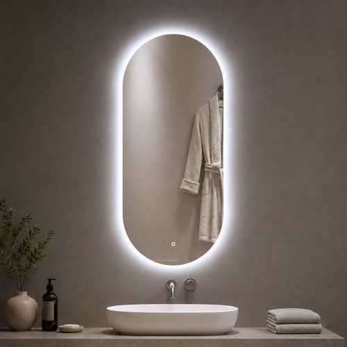 Specchio ovale led - ovale,