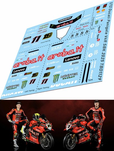 Decals per ducati - 1/12,