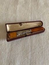 bocchino sigari, ambra e metallo