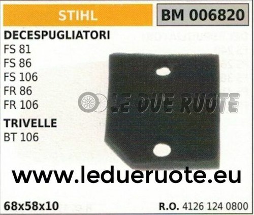41261240800 spugna filtro aria - spugna,