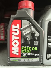 MOTUL FORK OIL EXPERT Medium/heavy 15W TECHNOSYNTHESE 1 LITRO  FORCELLE