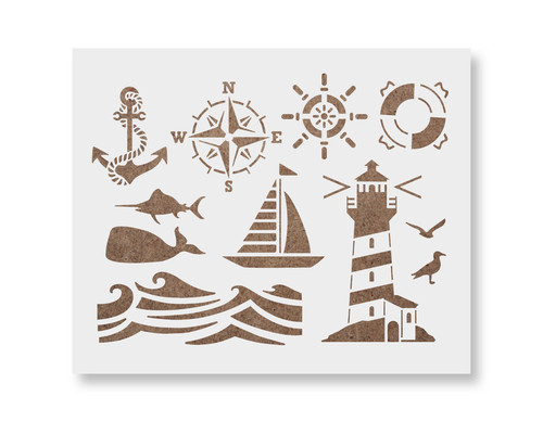 Stencil faro nautico - stencil, faro,