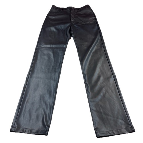 Zara pantalone nero - pantalone, ecopelle