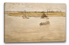 Tela/Cornice James McNeill Whistler - Oro e marrone: Dordrecht