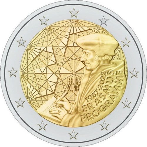 Euro commemorativa erasmus - 2,