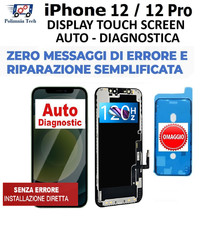 APPLE DISPLAY IPHONE 12   AUTO DIAGNOSTIC PARTE ORIGINALE NO ERRORE  120 HZ