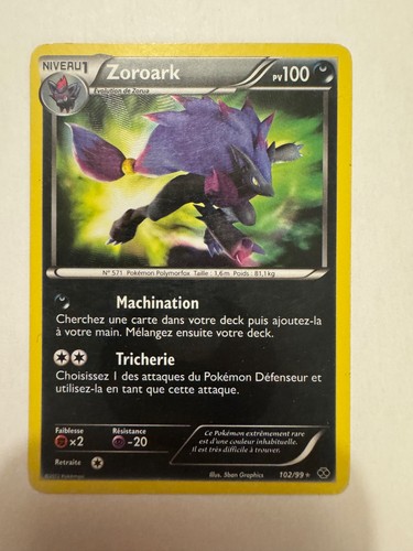Carte pokemon zoroark 102 - carte,