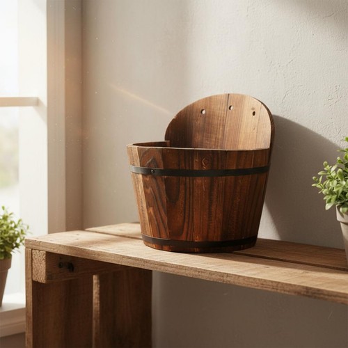 Vaso legno appendere - in,