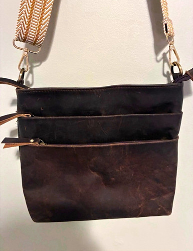 Borsa tracolla marrone - a,