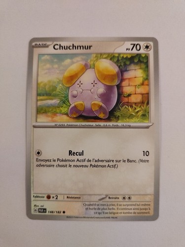 Carte pokemon chuchmur - carte,