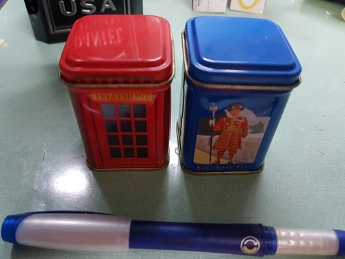 Stock due scatole latta - di,