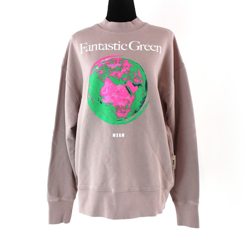 Msgm felpa fantastica verde - fantastica,