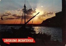 A2468) SARDEGNA INCANTEVOLE. TRAMONTO. BARCA. ANIMATA. VIAGGIATA