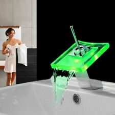 x Miscelatore Rubinetto Cascata Led Luci Monocomando Lavello Lavabo Bagno dfh