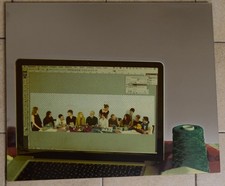 Michelangelo PISTOLETTO - "Prima scena", 2009 - Serigrafia su lastra d'acciaio