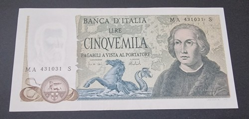 Cinquemila 5000 lire colombo - cinquemila,