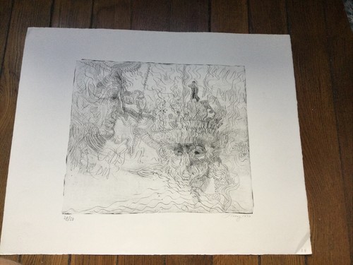 Mark tobey gravure signée - mark, et
