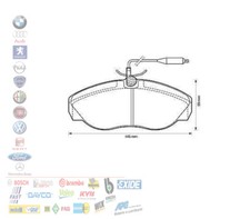 PASTIGLIE FRENO ANTERIORI FIAT