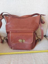 Borsa In Vera Pelle Vintage Pelle Lavorazione Italiana 