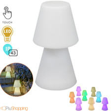 LAMPADA LED DA TAVOLO RICARICABILE TOUCH LUCE LED SENZA FILI BAR RISTORANTE 