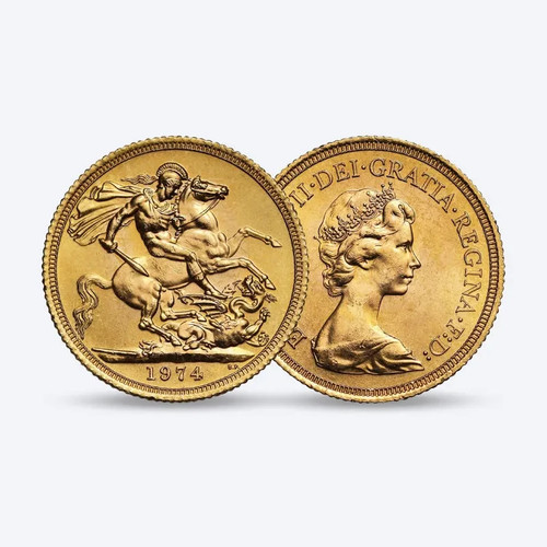 Moneta oro sterlina - moneta,