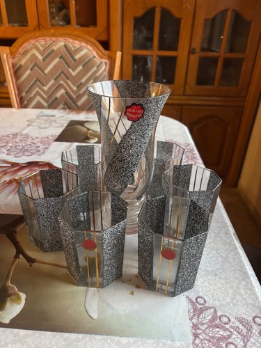 Murano glasses and vase - murano,