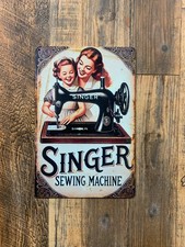 Insegna metallo singer - in, metallo,