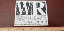 ADESIVO VINTAGE ANNI 90 WAVE RAVE SNOWBOARD SHOP NOS SURF TAVOLA SCI SCI CALI RAD