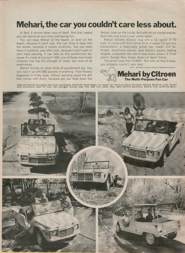 Pubblicità citroen mehari - pubblicità,
