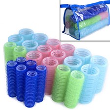 24 bigodini adesivi bigodini con borsa avvolgitore forniture parrucchiere ricci capelli Ø15-28 mm