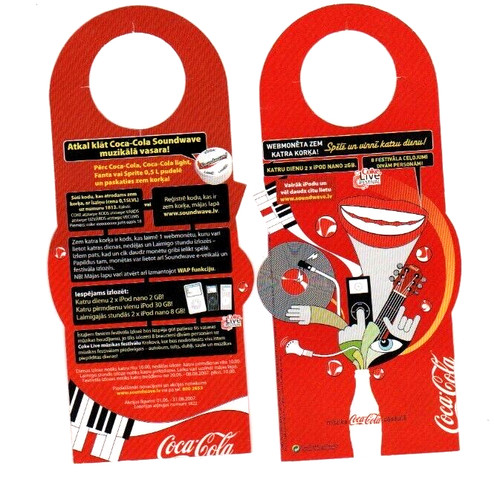 Coca cola foglietto concorso - coca-cola,