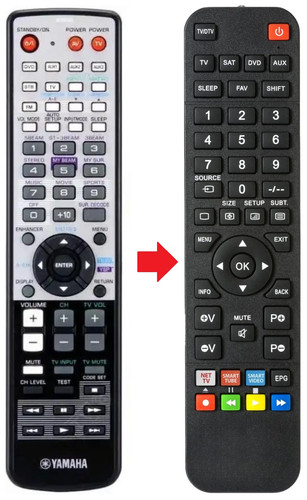 Telecomando adatto per yamaha - telecomando,