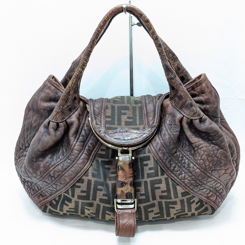Borsa spia fendi zucca tela - spia,