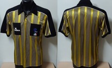 MAGLIA DIADORA  ARBITRO GIALLO FLUO NERO 2000 2001 F.I.G.C. TG. LARGE M/CORTA