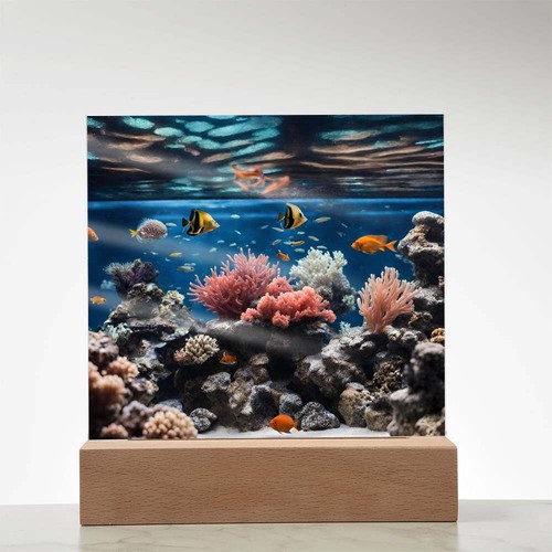 Placca illuminata pesce