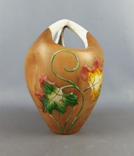 Vaso ceramica finto legno Fiamma Roma Ferruccio Palazi Mid Century vintage 1960