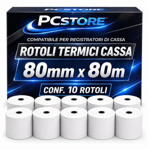 Rotoli termici 80x80 - rotoli,