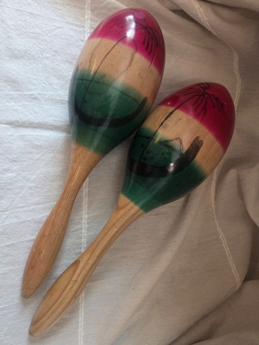 Maracas vintage dipinti - , mano