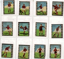 lotto carte figurina MILANO Giocatori TUTTOCALCIO ANNI '50 NORDHAL GREEN LIEDHOLM