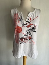 T-shirt senza maniche scollo a