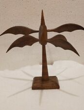 Espositore palma porta orecchini in legno alt cm 30 etnico legno smontabile