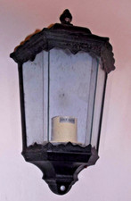 lampione applique ferro