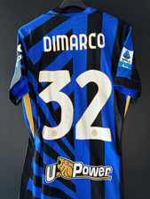 Maglia inter match worn issued serie a Di Marco Nike preparata indossata 2025