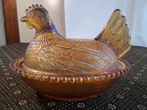 Vintage indiana glass - indiana, amber