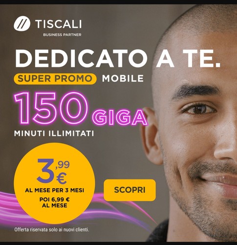 Sim tiscali con - con, di
